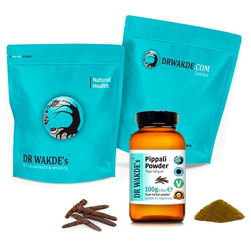 DR WAKDE'S Pippali Powder (Long Pepper) | 1 kg | Pure, Raw & Dried | Vegan