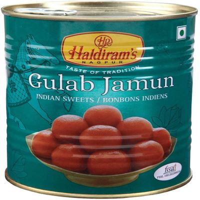 Haldiram's Classic Indian Gulab Jamun - 2.2 lb (Pack of 2)