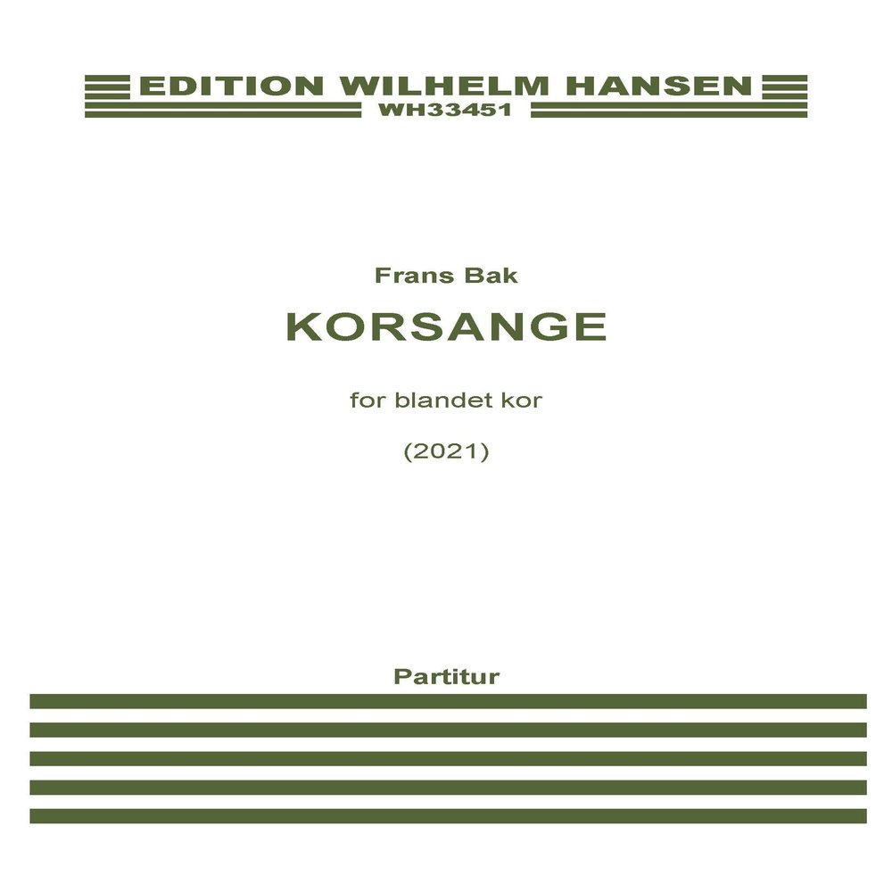 Frans Bak-Korsange-SATB-BOOK