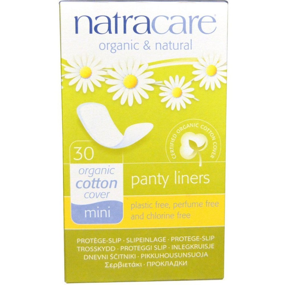 NATRACARE Mini Panty Liners, 30 Liners, 1 Pack