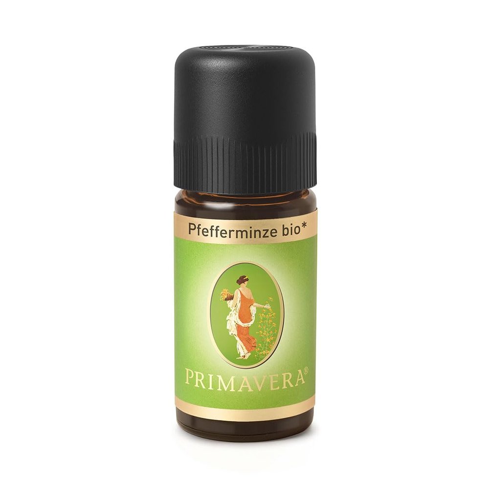 PRIMAVERA Organic Peppermint Essential Oil 10 ml – Refreshing, Cooling, Vegan