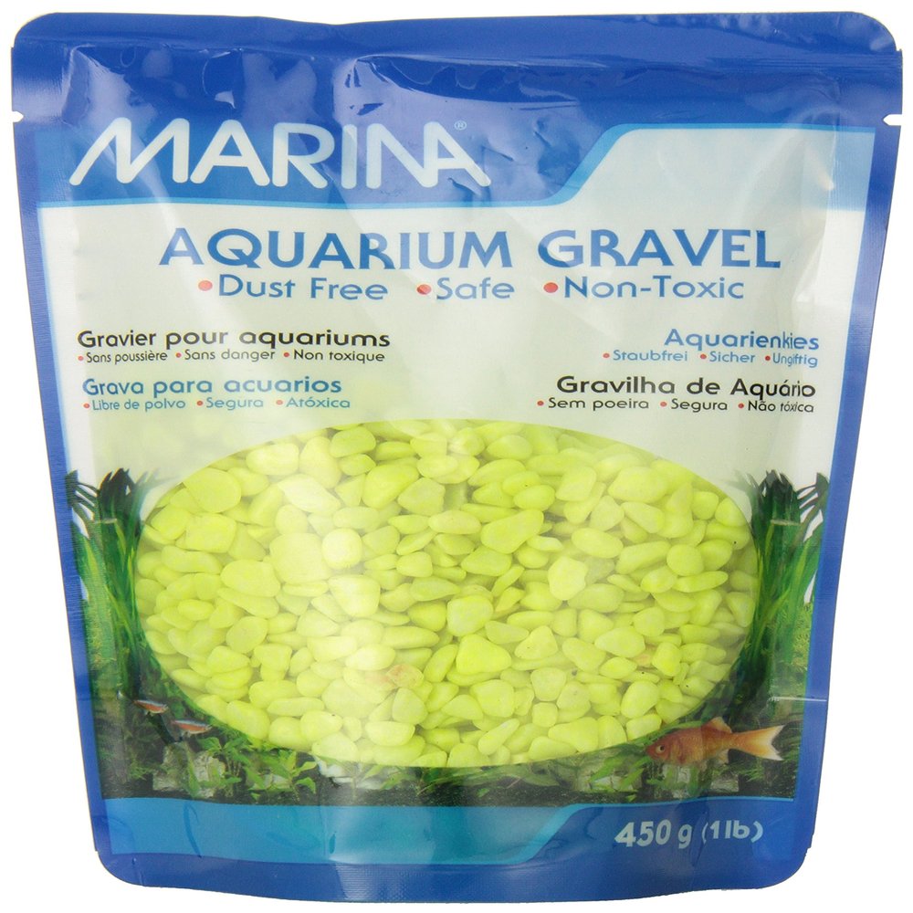 Marina Decorative Gravel 0.5 kg Neon Yellow