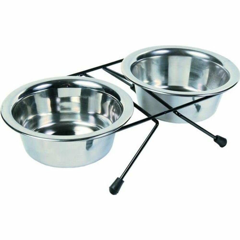 Trixie 24831 Eat on Feet Bowl Set, 2 x 0.45 L/12 cm