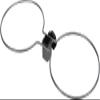 TRIXIE Height-Adjustable Dog Bar with 2 Stainless Steel Bowls, 2 x 1.8 L, 21 cm, 24921 view 2