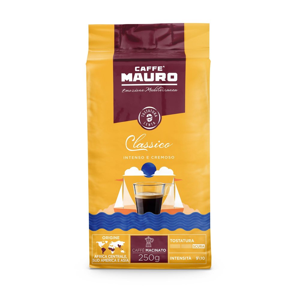 Mauro Espresso Coffee – Caffè Classico, 250 g Ground