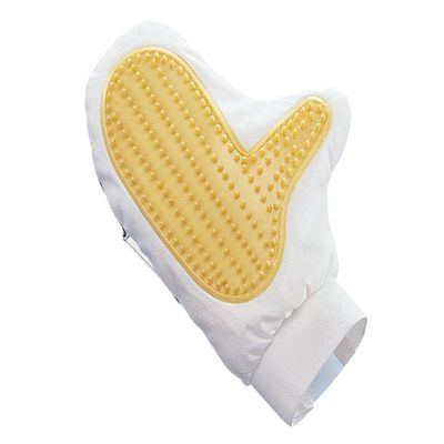 Nobby 72641 Grooming Glove with Rubber and Fleece Side