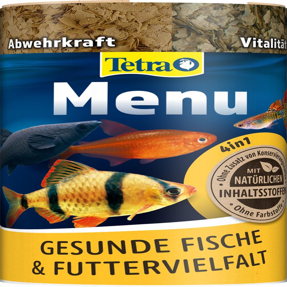 Tetra Menu Fish Food - Main Food Mix with 4 Special Flakes, 250 ml