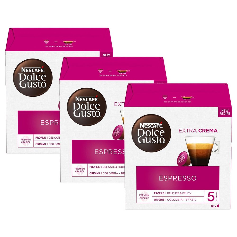 NESCAFÉ Dolce Gusto Espresso Coffee Capsules, 100% Arabica, 48 Capsules, 288 g