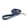 Ancol Nylon Leash Reflective Paw N Bone view 1