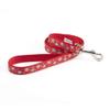 Ancol Nylon Leash with Reflective Paw Print & Bone view 1