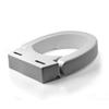 DMI Hinged Elevated Toilet Seat view 3