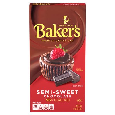 Baker's Semi-Sweet Baking Chocolate Squares, 4 oz
