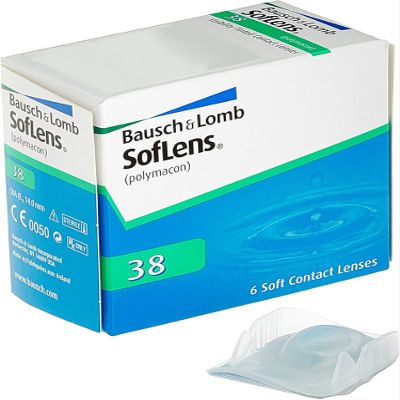 SofLens 38 Monthly Contact Lenses, 6 Count, -5.50 D