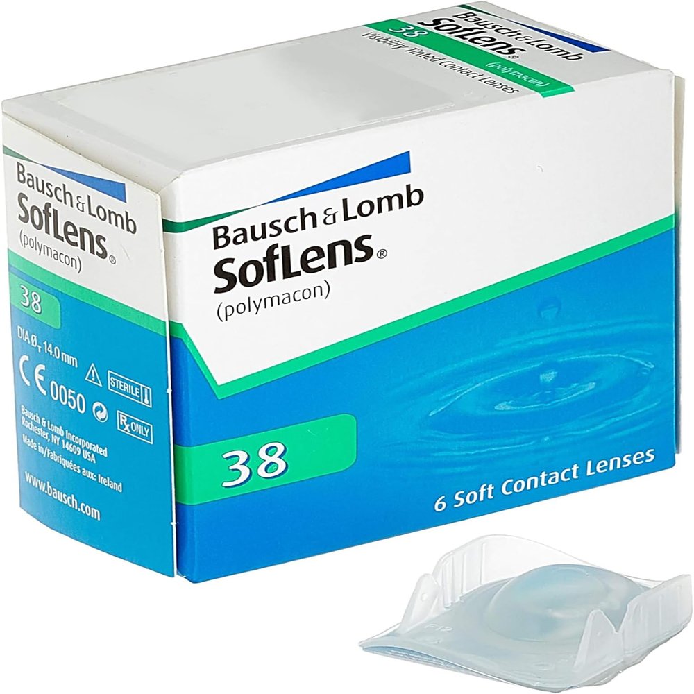 SofLens 38 Monthly Contact Lenses, 6 Count, -5.50 D