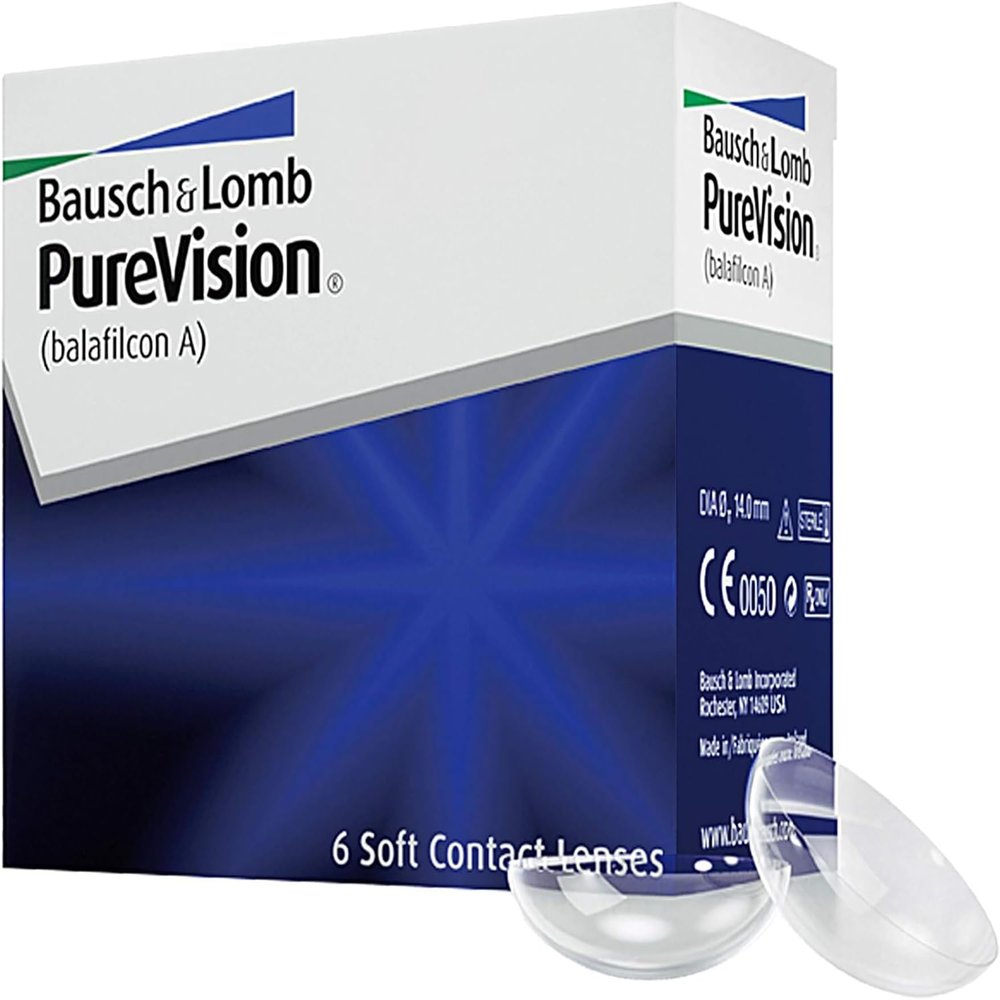 PureVision Monthly Contact Lenses, 6 Pack, +3.25 D
