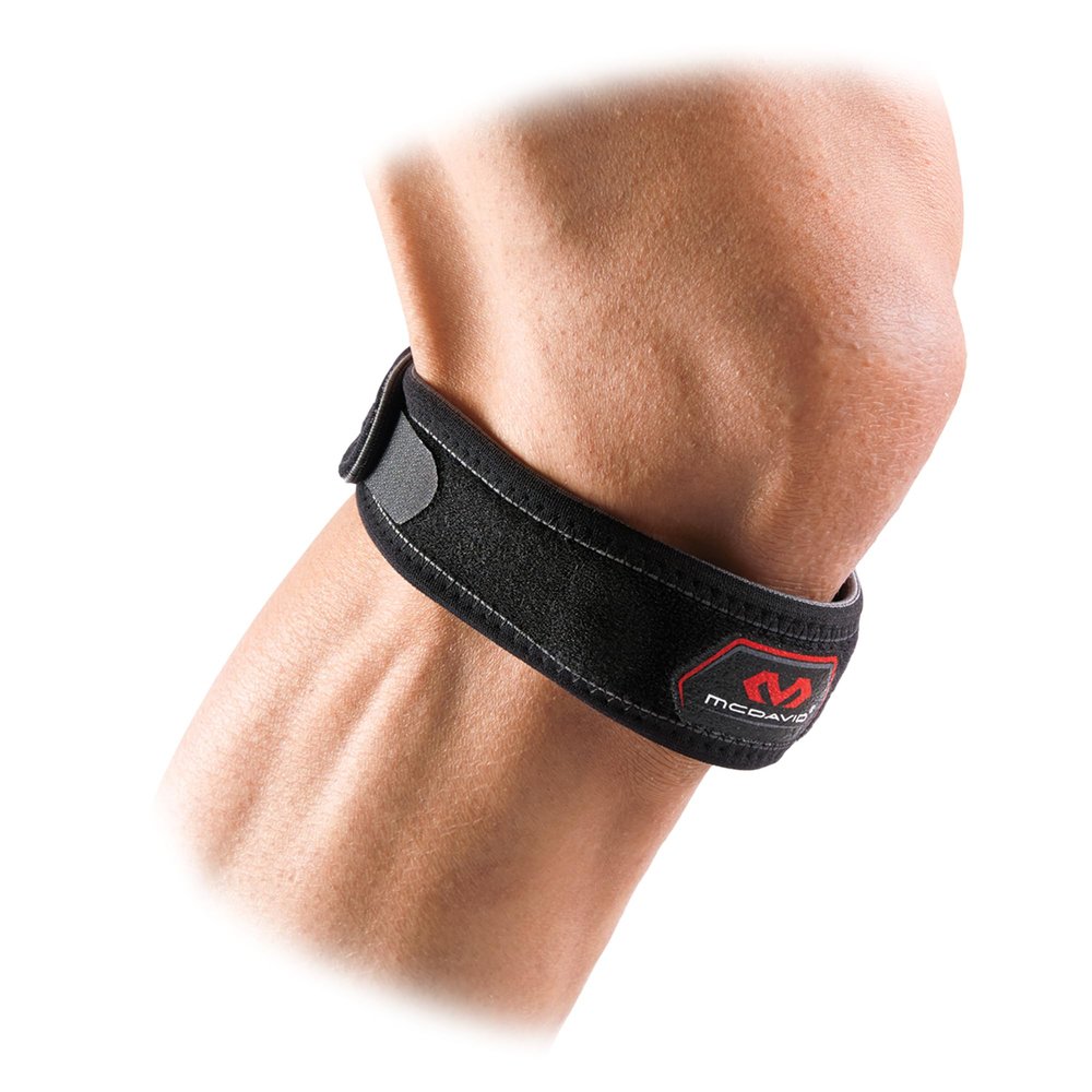 McDavid Men's Knee Strap 414, Black, One Size