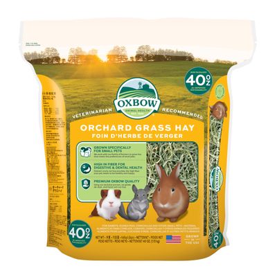 Petlife Oxbow Orchard Grass Hay for Small Animals, 1.13 kg