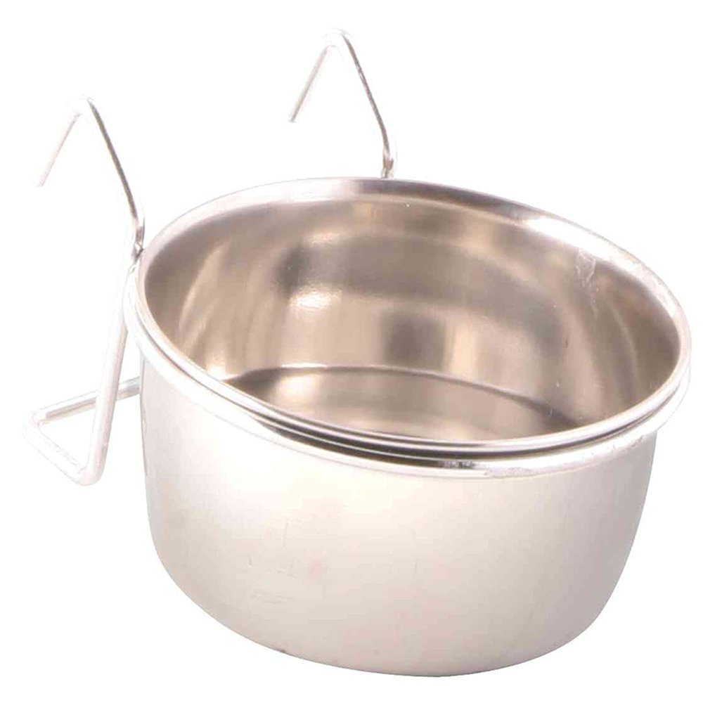 Trixie 5493 Stainless Steel Bowl with Holder, 150 ml / 7 cm