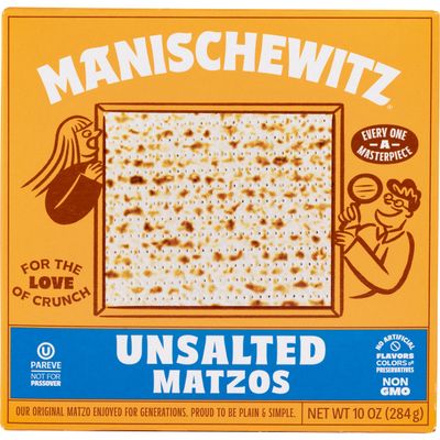 Manischewitz Unsalted Matzos, 284 ml