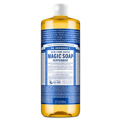 Dr. Bronner's Peppermint Pure-Castile Liquid Soap, 946 ml