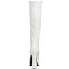 Pleaser ELECTRA-2000Z Women's Knee-High Boots, White (Wht Str Pat), EU 44 / UK 11 view 3