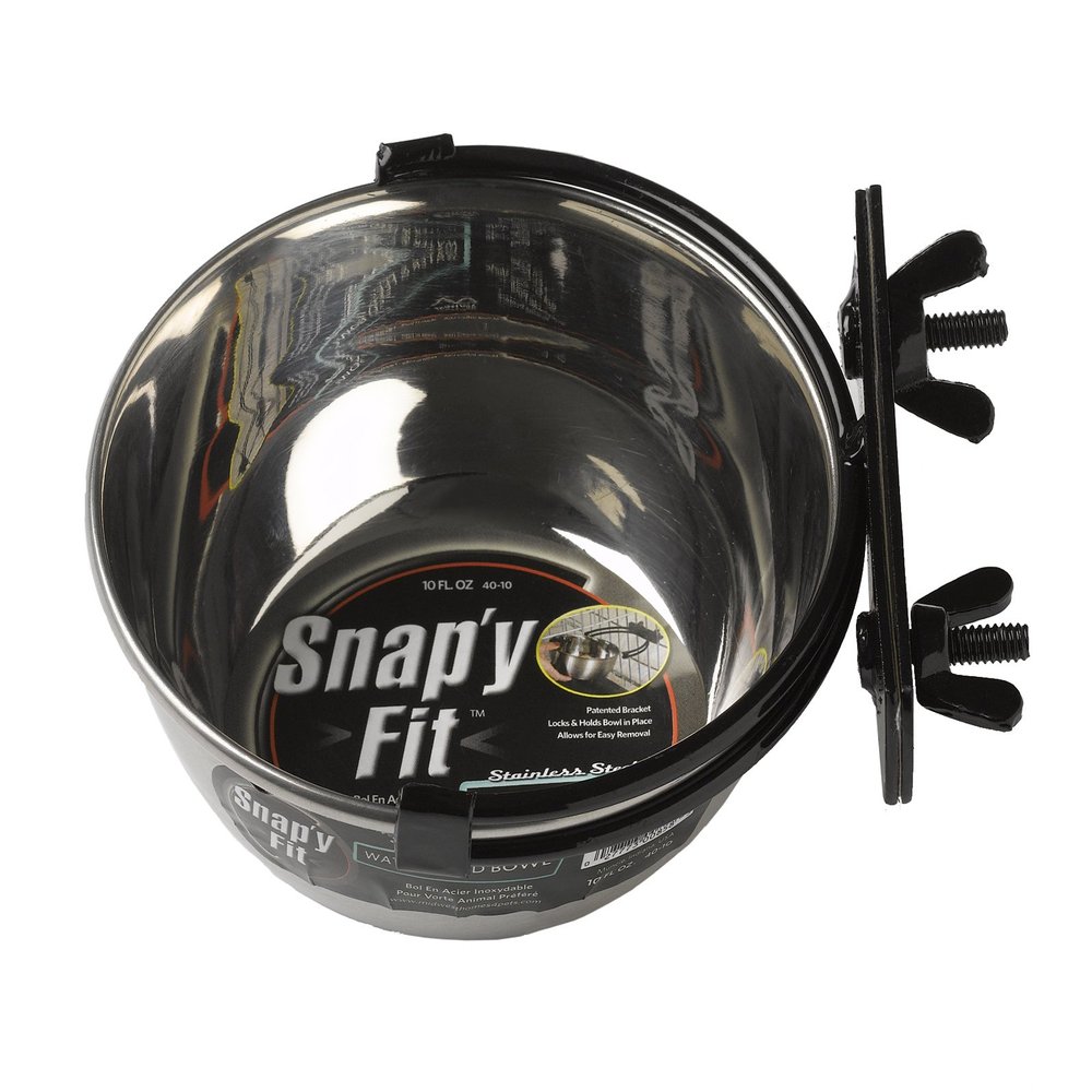 MidWest Homes for Pets - Snap'y Fit Stainless Steel Bowl, 295 ml