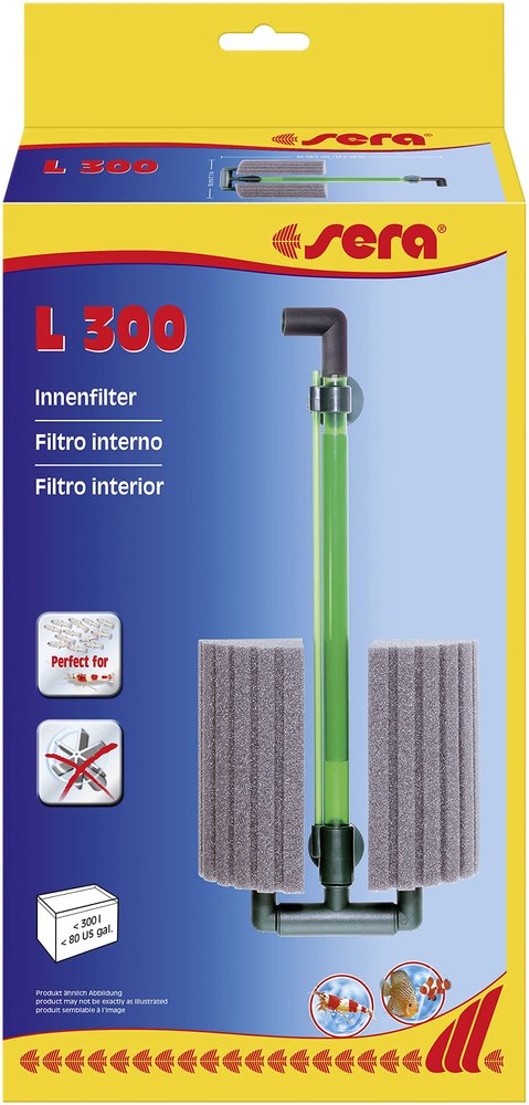 sera Internal Filter L 300 – Air-Powered Sponge Filter