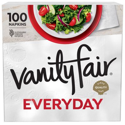 Vanity Fair Premium Napkins, 2-Ply, 100 ct