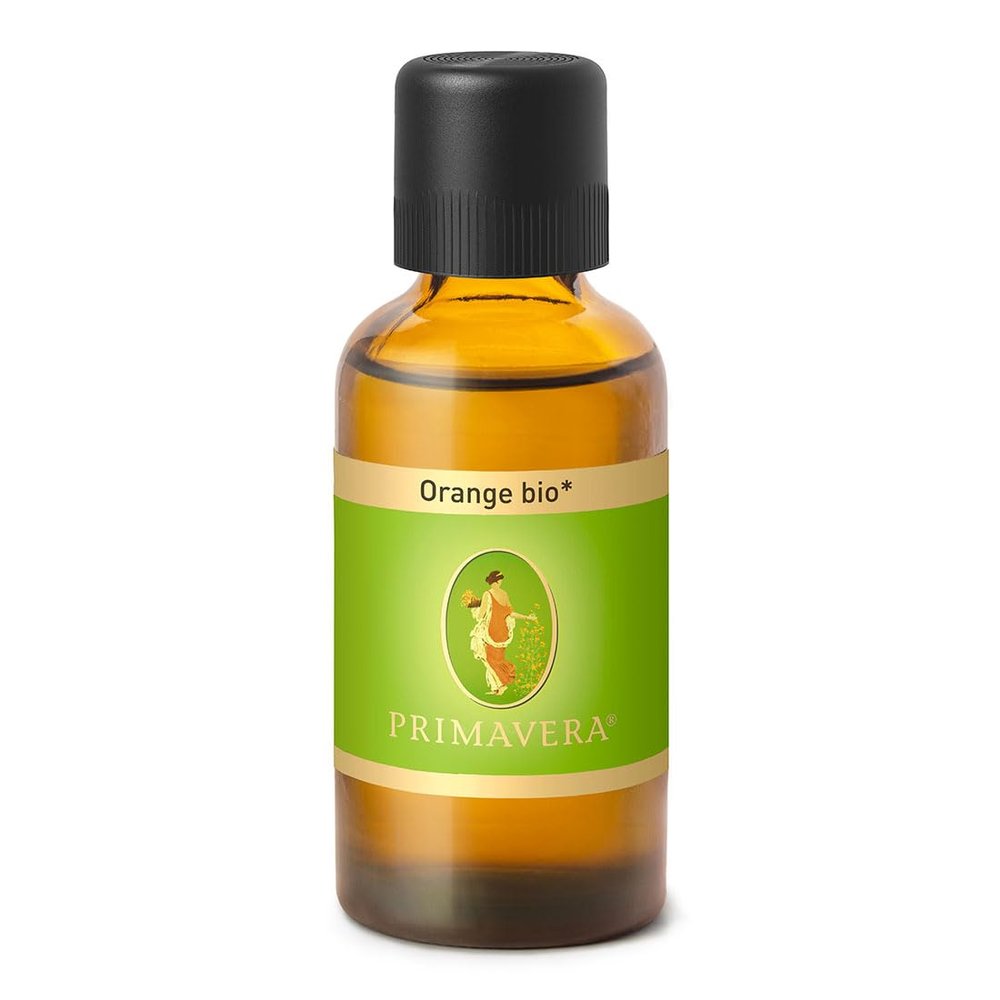 PRIMAVERA Organic Orange Essential Oil 50 ml – Aromatherapy, Mood-Lifting, Balancing, Vegan