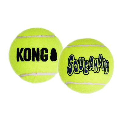 KONG SqueakAir Balls Premium Dog Toy, Squeaky Tennis Balls, Gentle on Teeth, 3-Pack, for Small Dogs