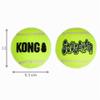 KONG SqueakAir Balls Premium Dog Toy, Squeaky Tennis Balls, Gentle on Teeth, 3-Pack, for Small Dogs view 3