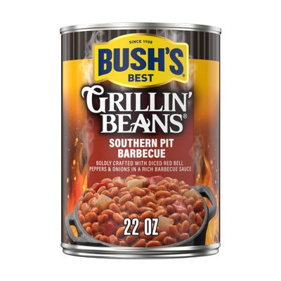 Bush's Best Grillin' Beans Southern Pit BBQ, 1-Pack (1 x 624 g Can)