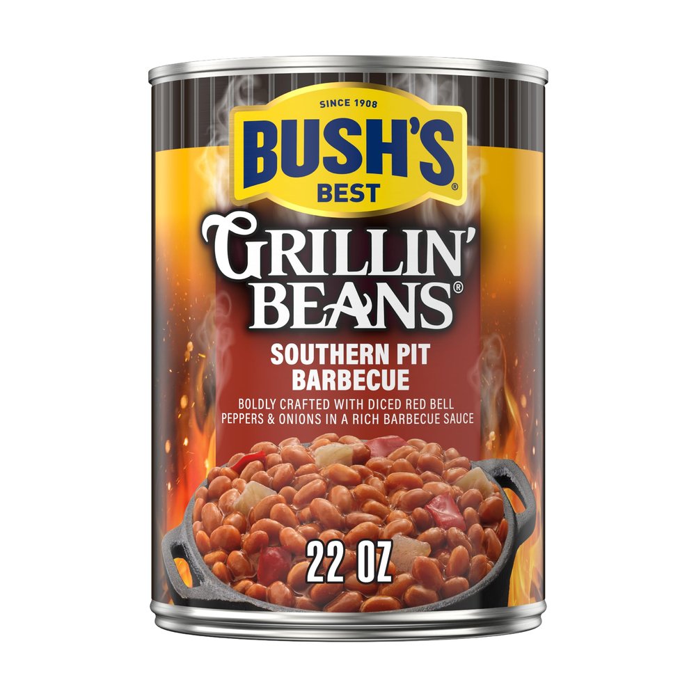 Bush's Best Grillin' Beans Southern Pit BBQ, 1-Pack (1 x 624 g Can)