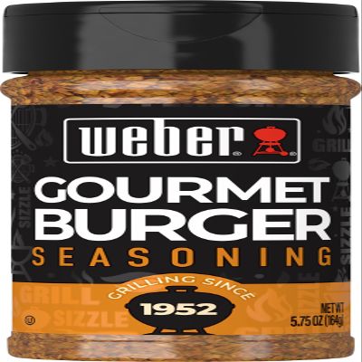 Weber Grill Gourmet Burger Seasoning, 6-Ounce Bottles (Pack of 4) by Weber Grill [Foods]