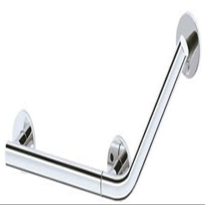 Keuco 34907010402 Plan Care 135 Angled Grab Bar, 673 x 266 mm, Left, Chrome-Plated