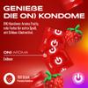 ON) Strawberry Condoms, 54 mm, 100-Pack, Red, 0.07 mm view 2