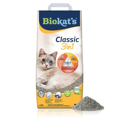 Biokat's Classic 3in1 Unscented Cat Litter - 10L