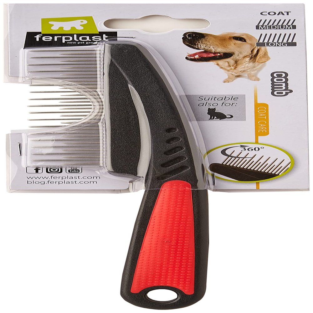 Ferplast 2-in-1 Comb for Dogs and Cats