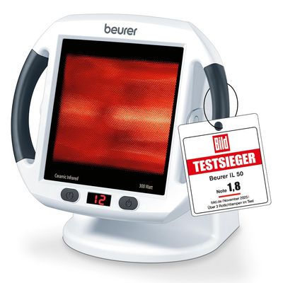 Beurer IL 50 Infrared Heat Lamp, 300 W, White