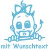 XL Personalized Baby Car Sticker with Name/Custom Text - Design 540 (25 cm) view 1