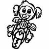 Personalized Baby Car Sticker with Name/Custom Text, Design 516, 16 cm view 1