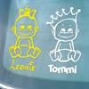 XL Baby Car Sticker with Name/Custom Text – Design 344 (25 cm) view 4