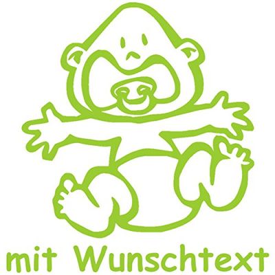 XL Baby Sticker with Name/Custom Text – Design 580 (25 cm)