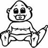 Personalized Baby on Board Sticker with Name - Design 612 (16 cm) view 1