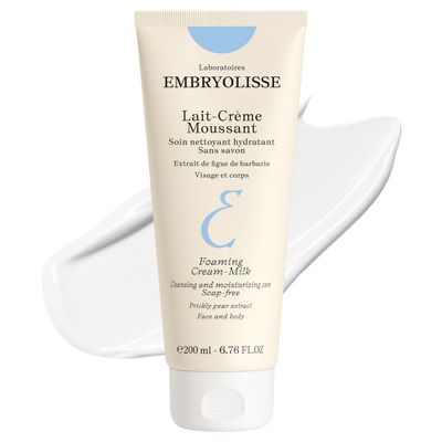 Embryolisse Foaming Cream Milk Nourishing Soap-Free Cleanser, 200 ml / 6.76 fl oz