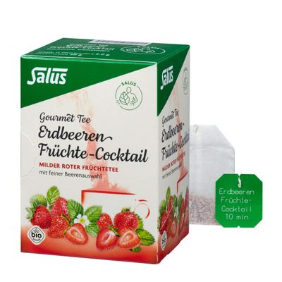 Salus Gourmet Tea – Strawberry Fruit Cocktail – 15 Tea Bags