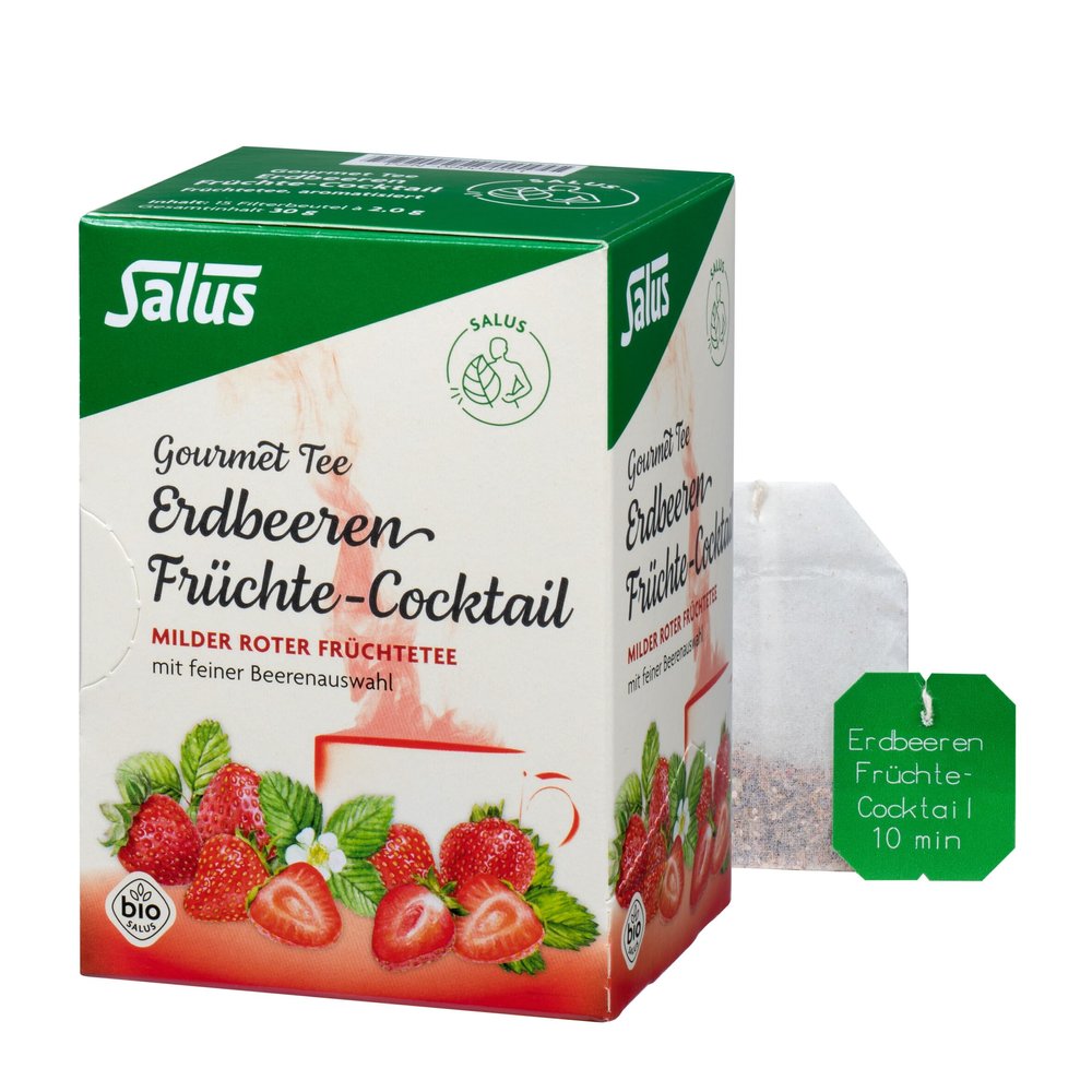 Salus Gourmet Tea – Strawberry Fruit Cocktail – 15 Tea Bags