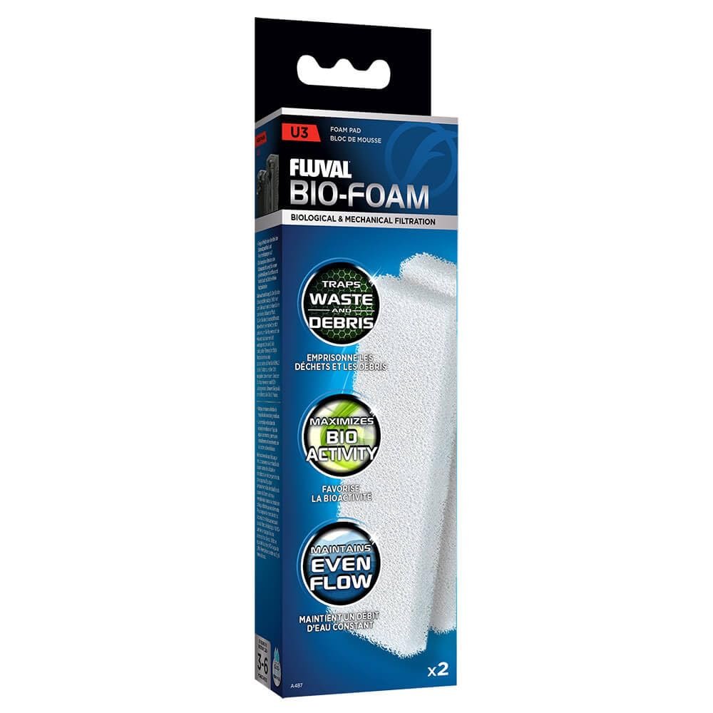 Fluval Foam Cartridge for U3 Internal Filter, 2-Pack