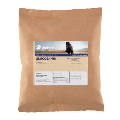 Makana Glucosamine HCl Powder for Horses, 1,000 g Bag