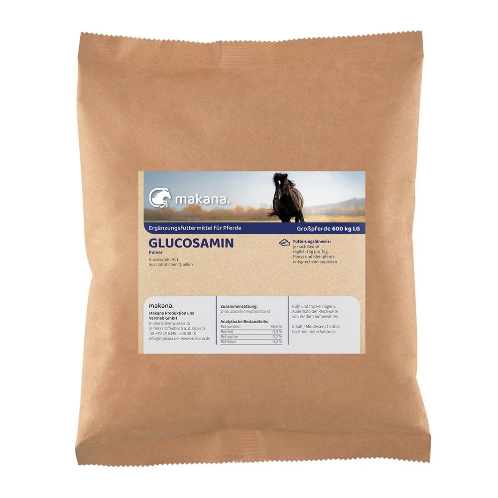 Makana Glucosamine HCl Powder for Horses, 1,000 g Bag